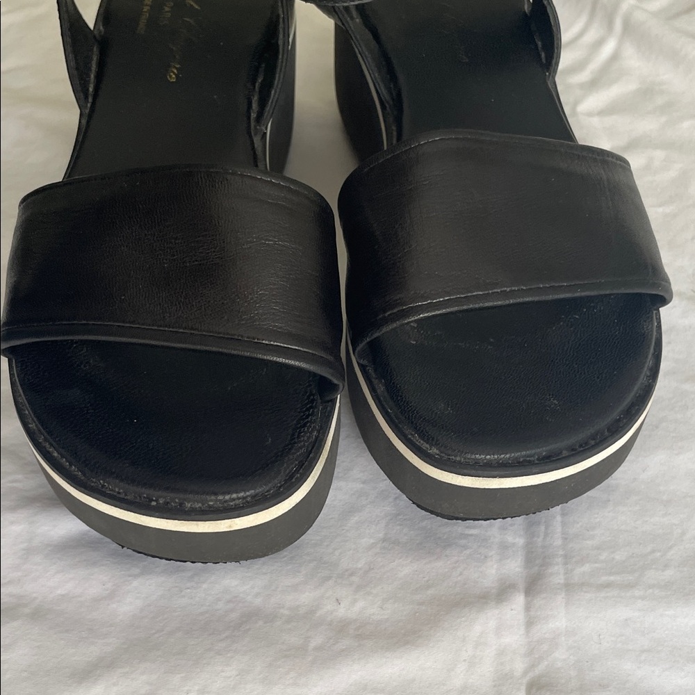 Robert Clergerie Black Platform Sandals - Picture 8 of 10